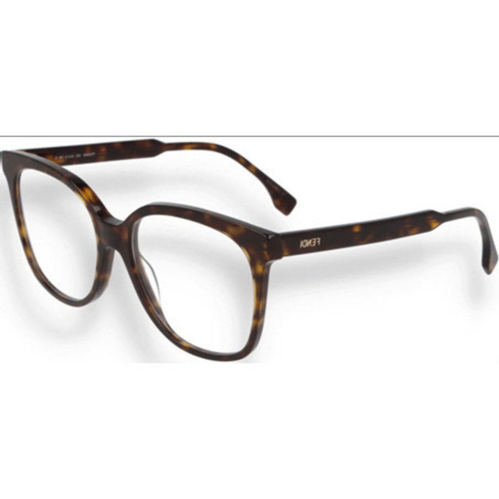 NWT Fendi FE50058I-052-54 Havana 54mm Eyeglasses
